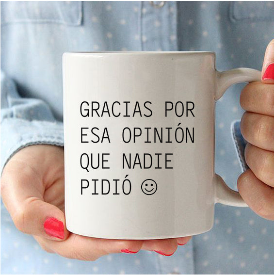 Tazón Gracias por esa opinión